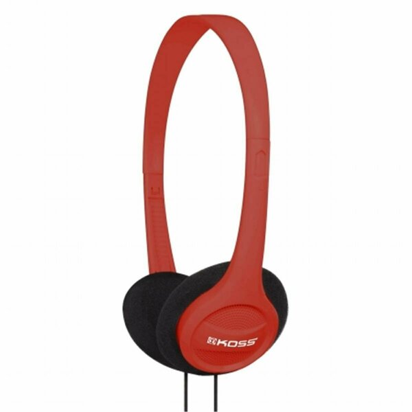 Virtual Portable On-Ear Headphone With Adjustable Headband - Red VI1116